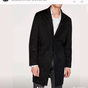 ZARA faux suede coat